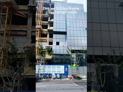 은밀한 프레임 8mm 12A/16A 8mm 유리 커튼 상업 건물 벽면