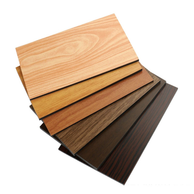 4mm PVDF 코팅 1220x2440 mm 나무 곡물 색 알루미늄 복합판 ACP ACM