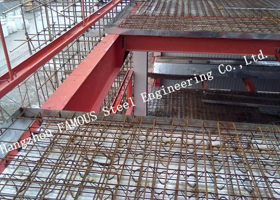 직류 전기를 통한 11.8m 금속 지면 Decking HRB500E에 의하여 강화된 강철봉 트러스, 0.5mm 구체적인 지면 Decking