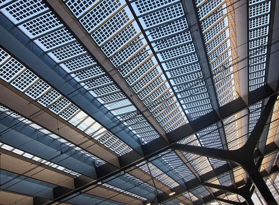 BIPV 채광창 건물 통합 PV 시스템 투명 색상