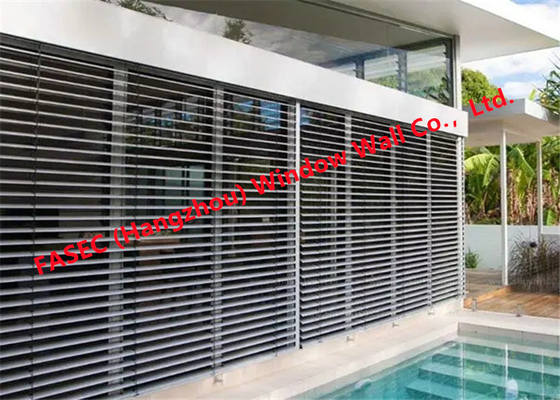 주문을 받아서 만들어진 알루미늄 조정가능한 미늘창 창 Breezeway Jalousie Windows